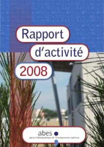Couverture rapport d'activités 2008