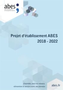 Couverture du projet d'établissement de l'Abes 2018-2022