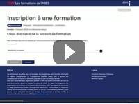 Training registration video