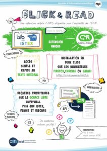 Click & Read, une extension unifiée pour faciliter l’accès aux publications scientifiques (INIST-CNRS) - Poster journées Abes 2021