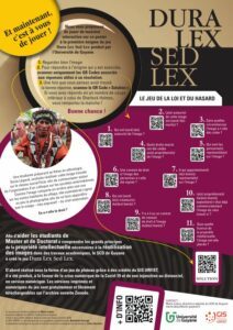 « Dura Lex sed Lex » : le jeu de la loi et du hasard ! (SCD Guyane) – Poster Journées Abes 2022