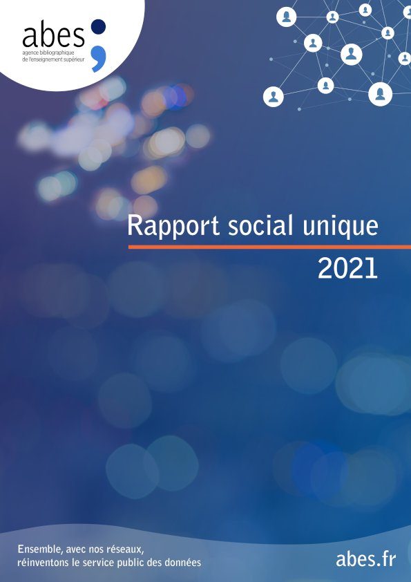 Couverture rapport social unique 2021