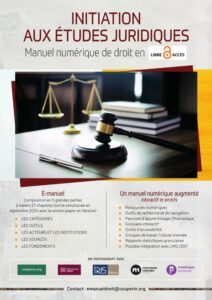 Poster initiation aux études juridiques (carte blanche à Couperin) - Journées Abes 2023