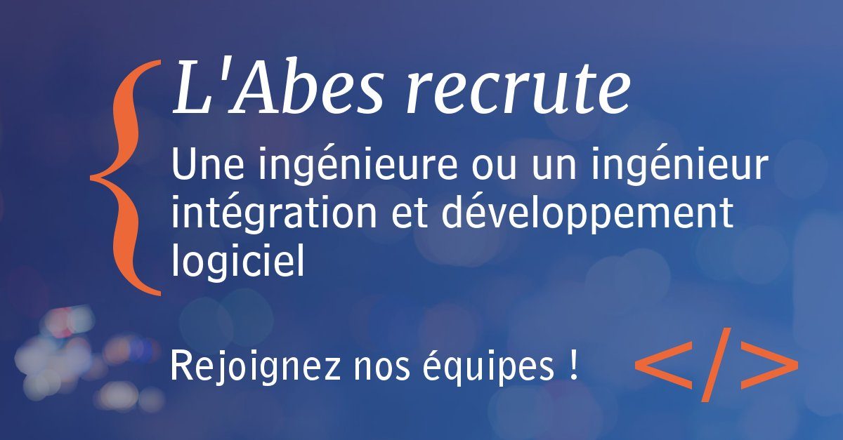 Offre ingénieure ou ingénieur intégration et développement logiciel